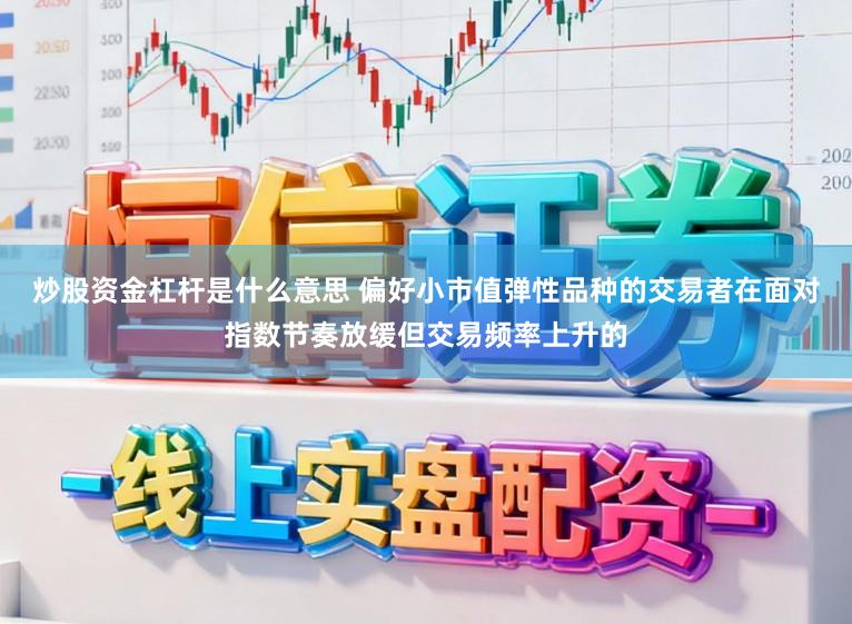 炒股资金杠杆是什么意思 偏好小市值弹性品种的交易者在面对指数节奏放缓但交易频率上升的